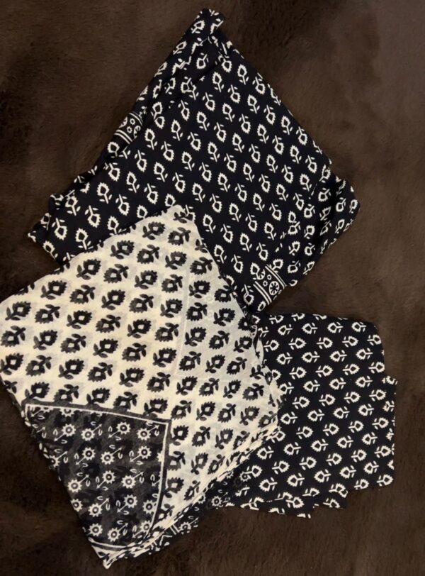 Brijwasin Black and white Gopi dress