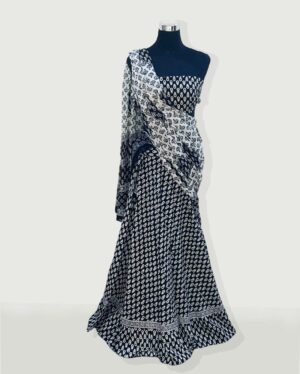 Brijwasin Black and white Gopi dress