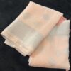 Brijwasin Zinnwaldite Linen Cotton Printed Saree