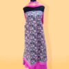Brijwasin Deep Cerise and gray malmal cotton suit