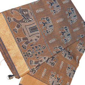 Brijwasin Khadi Cotton Saree