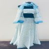 Brijwasin Sky Blue and White Gopi dress