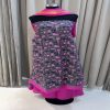 Brijwasin Deep Cerise and gray malmal cotton suit